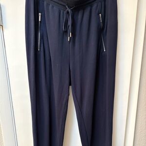 Michael Kors Navy Joggers with Zippered Pockets